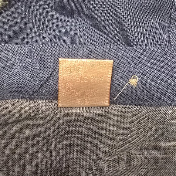 Campia Moda Mens Hawaiian Golf Shirt Large Dusty Blue Short Sleeve Button Up - Picture 9 of 9